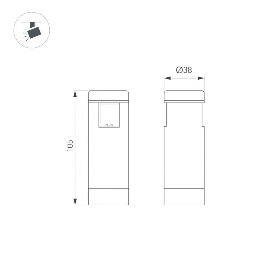 Трековый светильники Arlight ART-APRIORI-SPOT-R40-8W Warm3000 047799