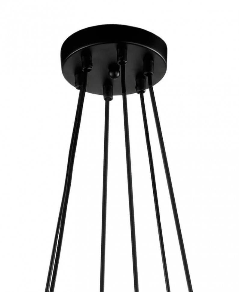 Подвесная люстра Lumien Hall Тейл 4002/6P-BK-GR