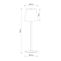 Уличный настольный светильник Arte Lamp Fuyue A1614LT-1BK