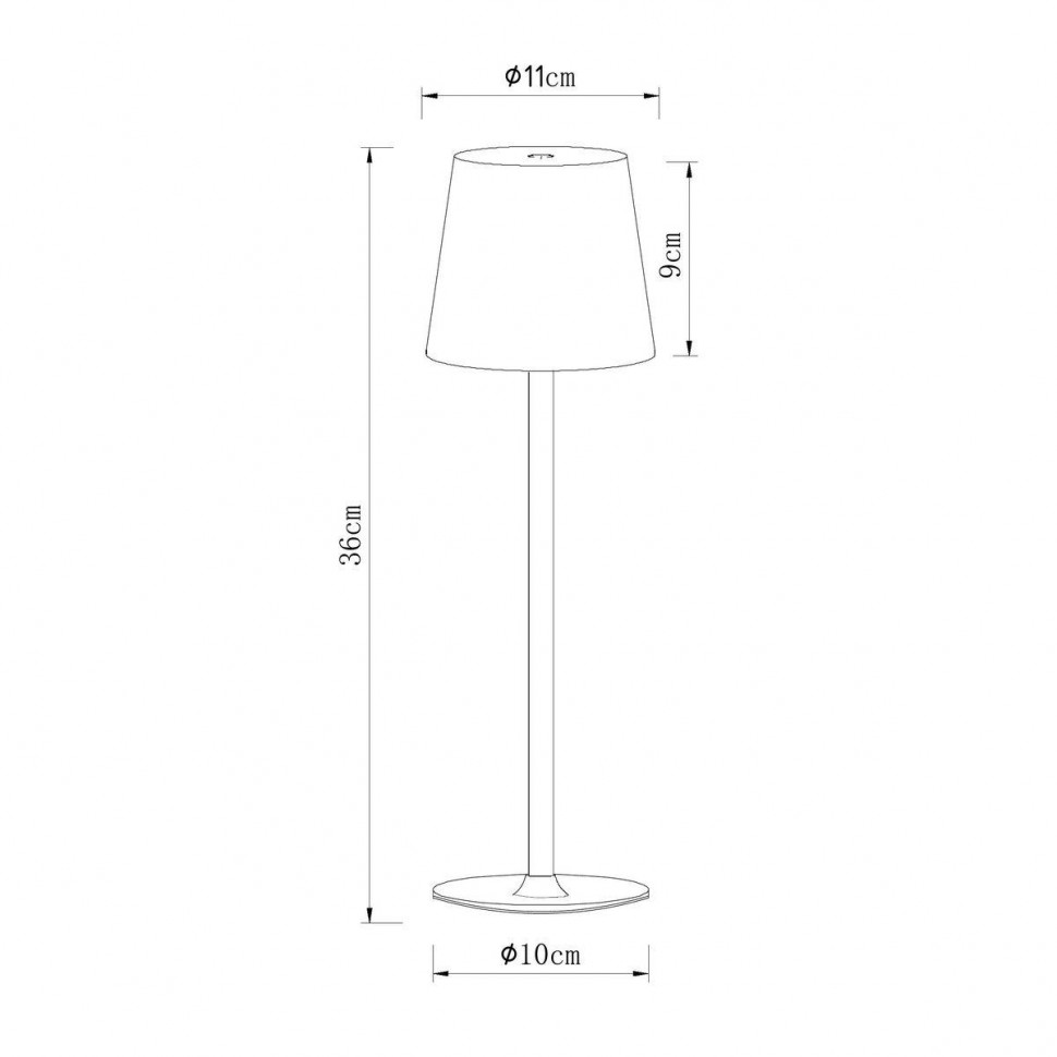 Уличный настольный светильник Arte Lamp Fuyue A1614LT-1BK