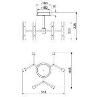 Потолочный светильник Vele Luce Niami VL7142L12