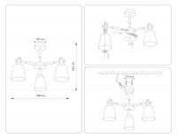 Люстра на штанге Ambrella Light Loft TR82204