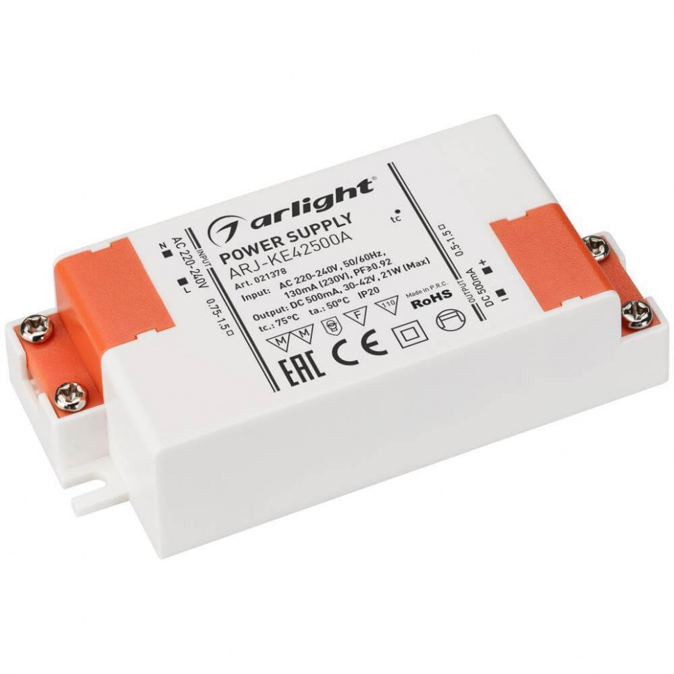 Блок питания Arlight ARJ-KE42500A (21W, 500mA, PFC) 021378