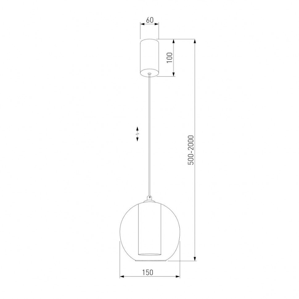 Подвесной светильник Eurosvet Cobble 50258/1 LED бирюзовый a064551