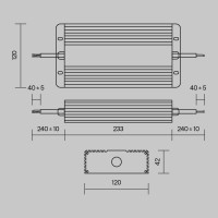 Блок питания Maytoni Power Supply Magnetic PSL008-400W-48V-IP67