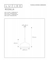 Подвесной светильник Lucide Rozalla 30483/50/33