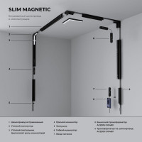 Коннектор угловой внутренний для встраиваемого шинопровода Elektrostandard Slim Magnetic 4690389206634 85211/00 a067498