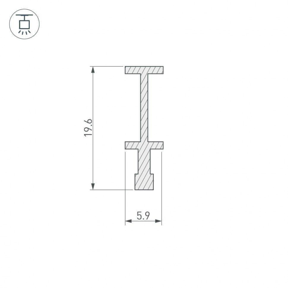 Профиль-держатель Arlight FOLED-RAIL-2000 025232