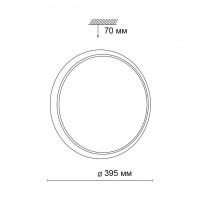 Настенно-потолочный светодиодный светильник Sonex Vasta led Yuki 3063/36L