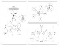 Люстра на штанге Ambrella Light Loft TR82211